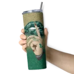 personalized-south-florida-bulls-sparkle-lips-green-skinny-tumbler-best-selling-2.webp