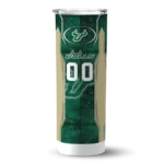 personalized-south-florida-bulls-stacked-diamond-green-skinny-tumbler-best-selling.webp