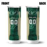 personalized-south-florida-bulls-stacked-diamond-green-skinny-tumbler-best-selling.webp