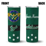 personalized-south-florida-bulls-star-cluster-green-skinny-tumbler-best-selling-1.webp