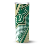 personalized-south-florida-bulls-web-stripes-green-white-skinny-tumbler-best-selling.webp