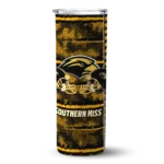 personalized-southern-miss-golden-eagles-chevron-patch-black-skinny-tumbler-best-selling.webp