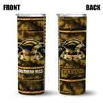 personalized-southern-miss-golden-eagles-chevron-patch-black-skinny-tumbler-best-selling.webp