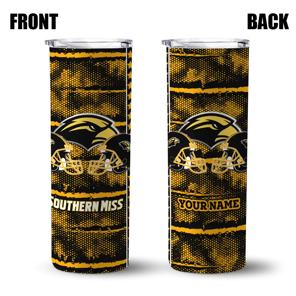 personalized-southern-miss-golden-eagles-chevron-patch-black-skinny-tumbler-fashion-forward.webp