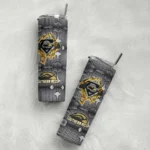 personalized-southern-miss-golden-eagles-chevron-v-black-gray-skinny-tumbler-best-selling.webp