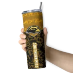 personalized-southern-miss-golden-eagles-spiral-burst-print-black-skinny-tumbler-best-selling.webp