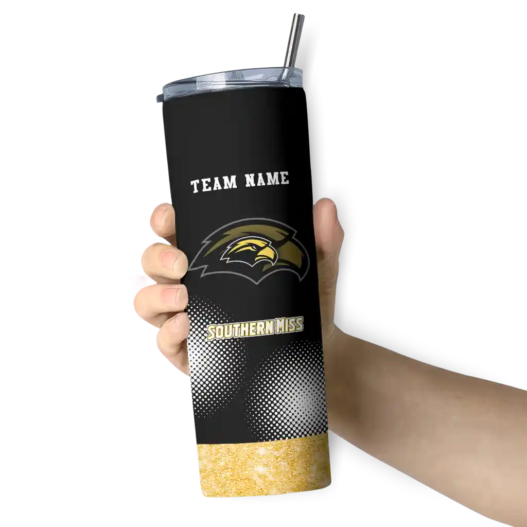 personalized-southern-miss-golden-eagles-starburst-tiles-black-skinny-tumbler-premium-grade.webp