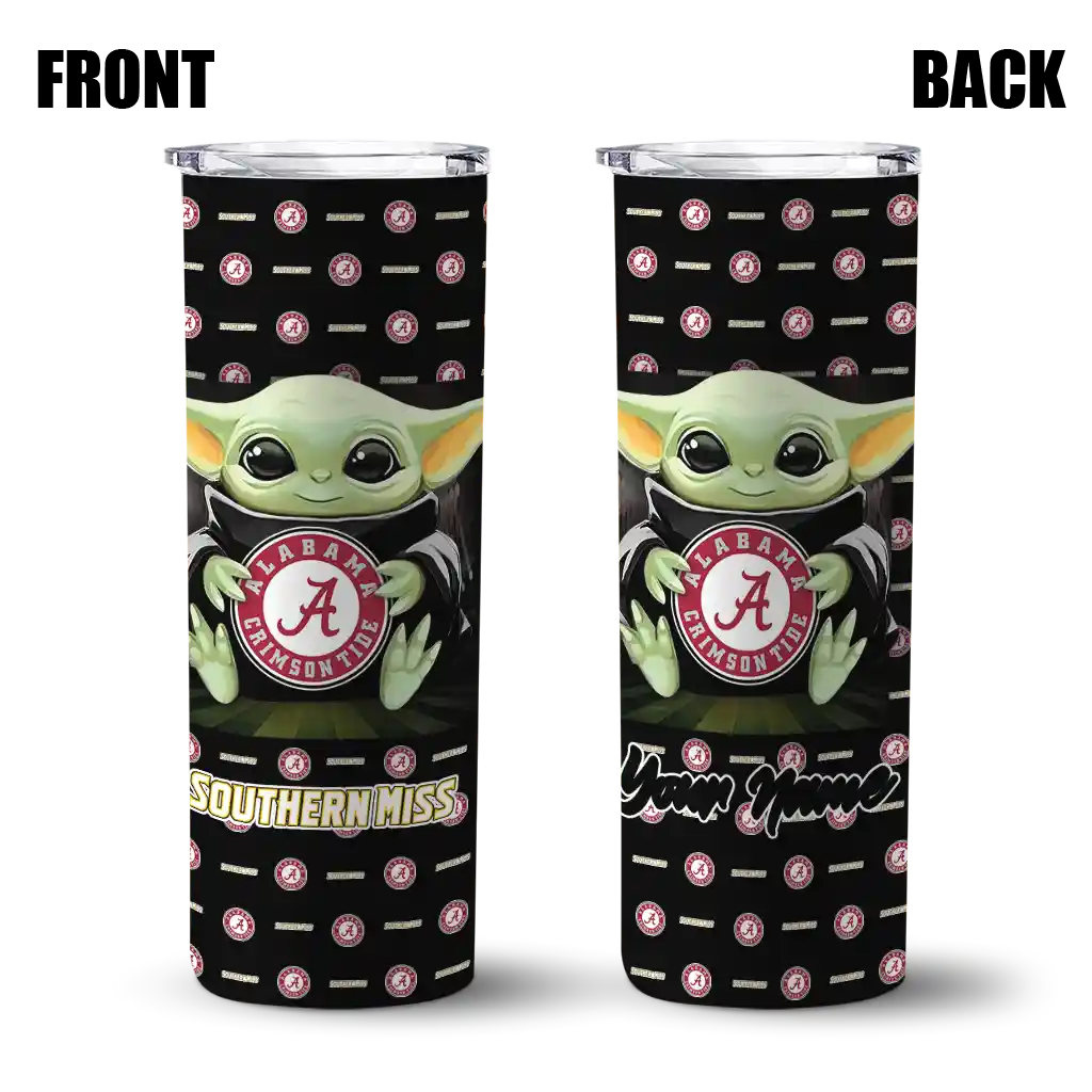 personalized-southern-miss-golden-eagles-yoda-cozy-black-skinny-tumbler-fashion-forward.webp