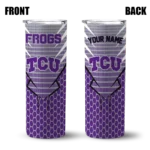 personalized-tcu-horned-frogs-chevron-stripes-purple-skinny-tumbler-best-selling.webp
