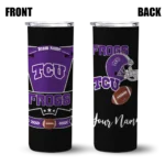personalized-tcu-horned-frogs-helmet-belt-purple-black-skinny-tumbler-best-selling.webp