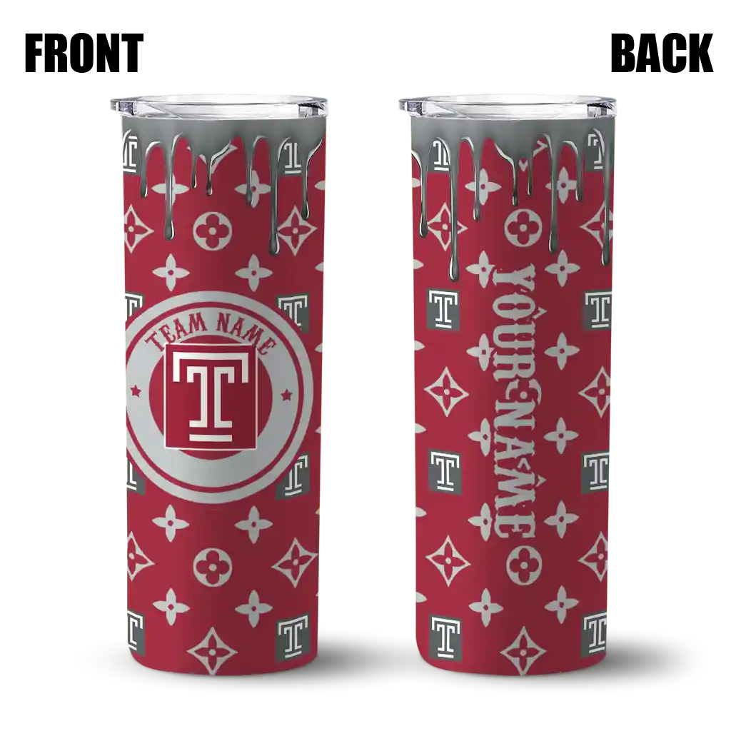 personalized-temple-owls-camo-streak-red-skinny-tumbler-fashion-forward.webp