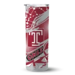 personalized-temple-owls-helmet-clash-red-skinny-tumbler-best-selling.webp