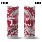personalized-temple-owls-helmet-clash-red-skinny-tumbler-best-selling.webp