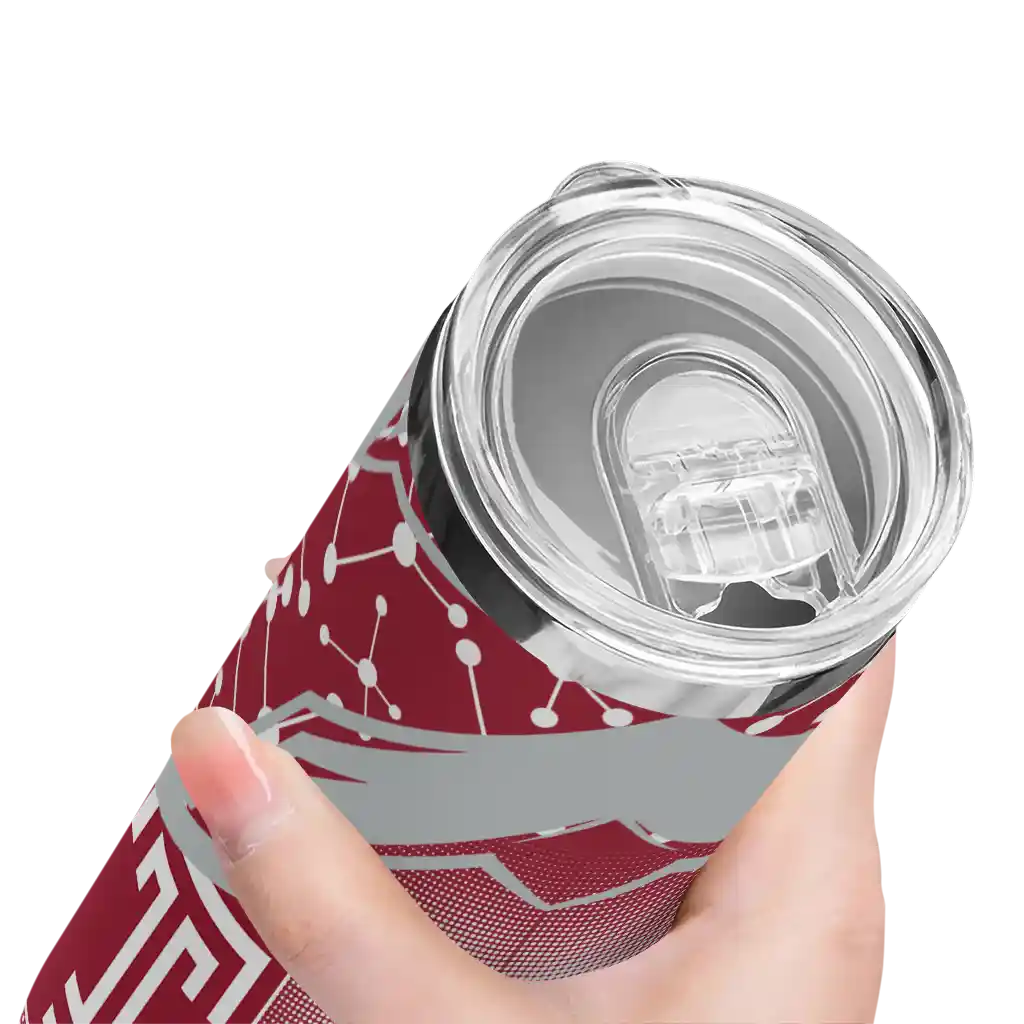 personalized-temple-owls-helmet-clash-red-skinny-tumbler-high-quality.webp