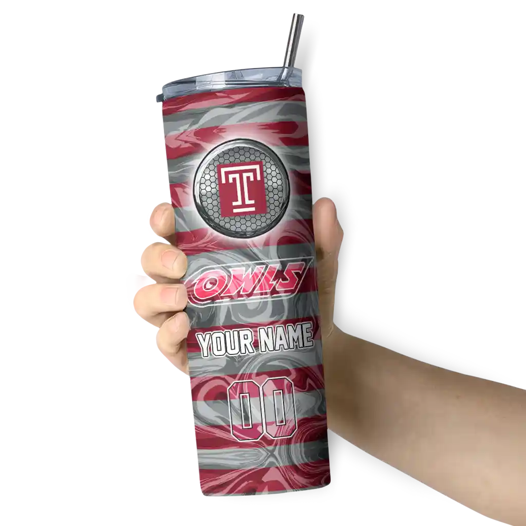 personalized-temple-owls-patterned-waves-red-skinny-tumbler-premium-grade-1-2.webp