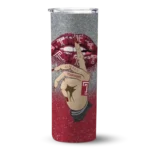 personalized-temple-owls-sparkle-lips-red-skinny-tumbler-best-selling.webp