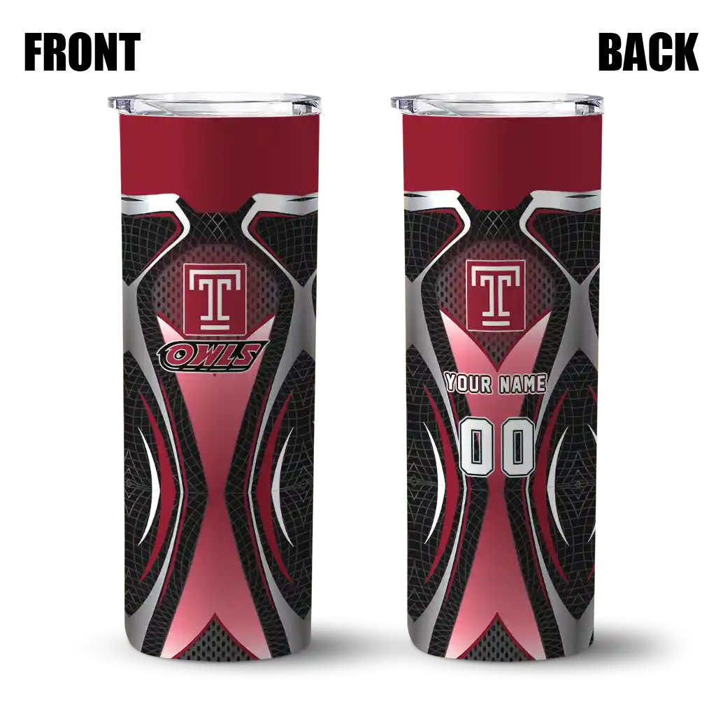 personalized-temple-owls-superman-emblem-red-black-skinny-tumbler-fashion-forward.webp