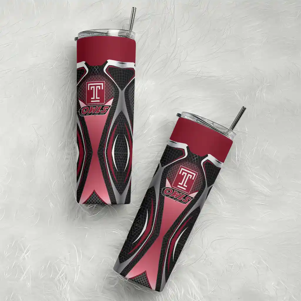 personalized-temple-owls-superman-emblem-red-black-skinny-tumbler-top-rated.webp