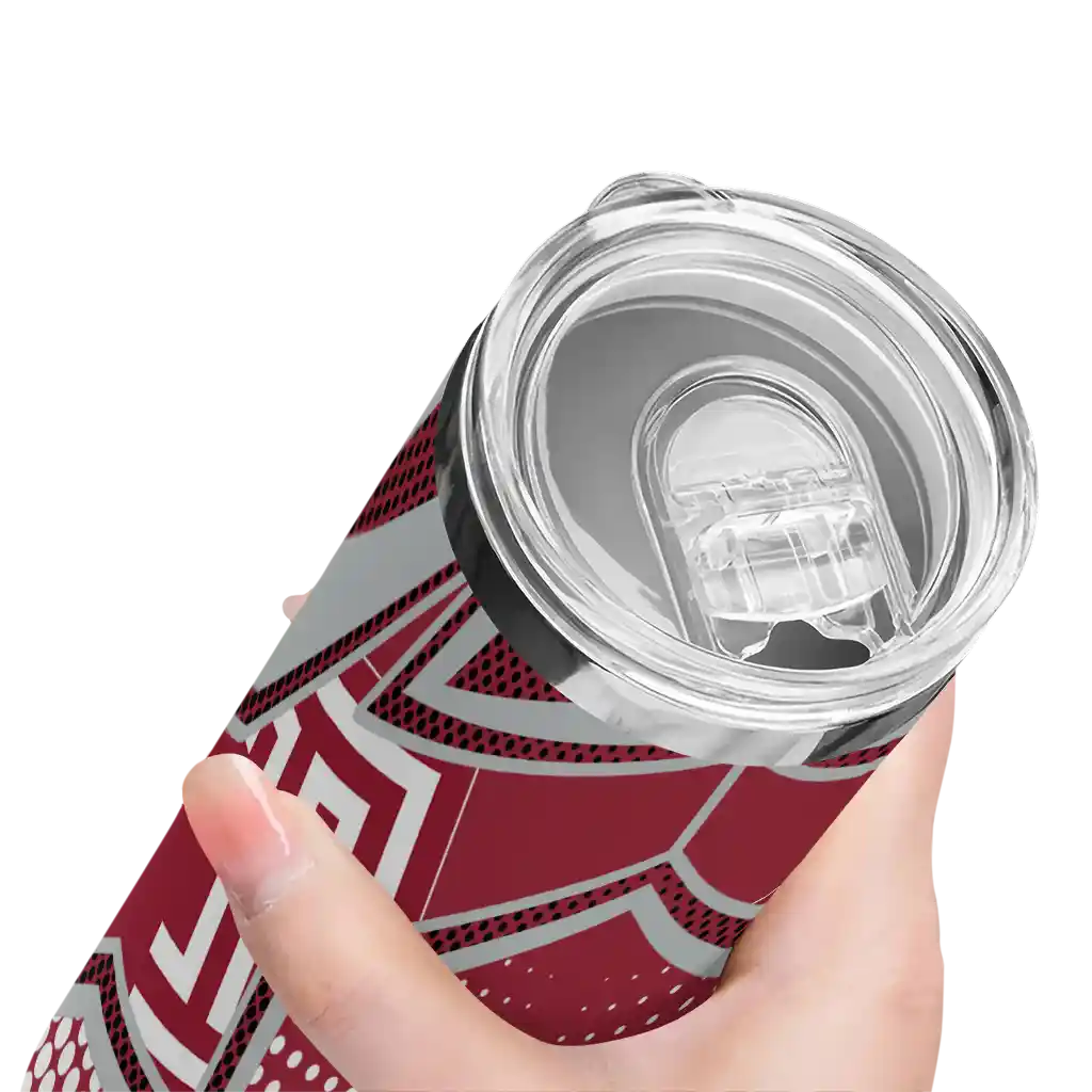 personalized-temple-owls-web-stripes-red-white-skinny-tumbler-high-quality.webp