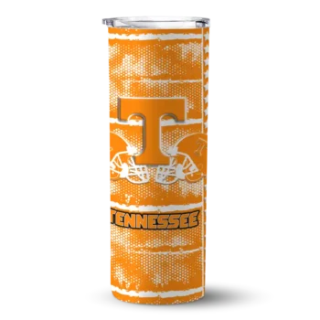 Personalized Tennessee Volunteers Chevron Patch Orange Skinny Tumbler