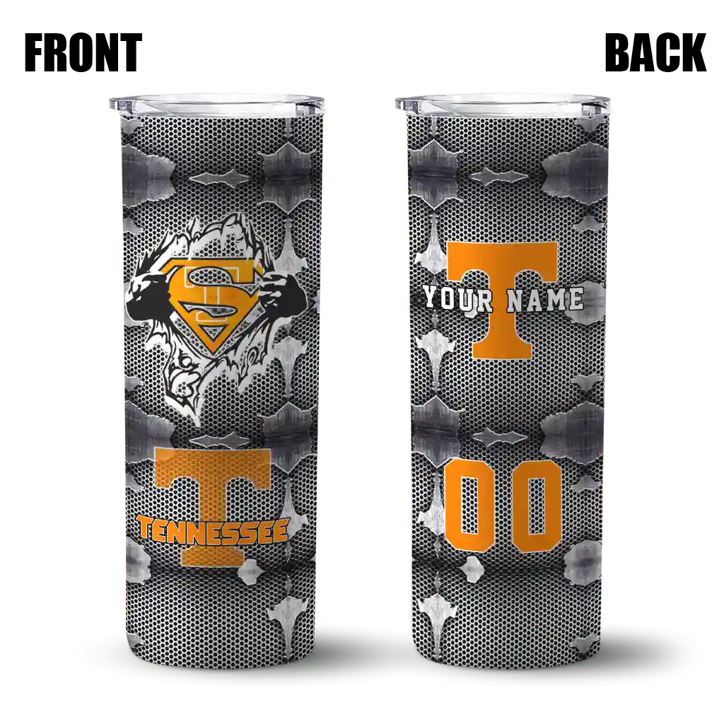 personalized-tennessee-volunteers-chevron-v-orange-gray-skinny-tumbler-fashion-forward.webp