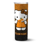 personalized-tennessee-volunteers-hello-kitty-orange-black-skinny-tumbler-best-selling-1.webp