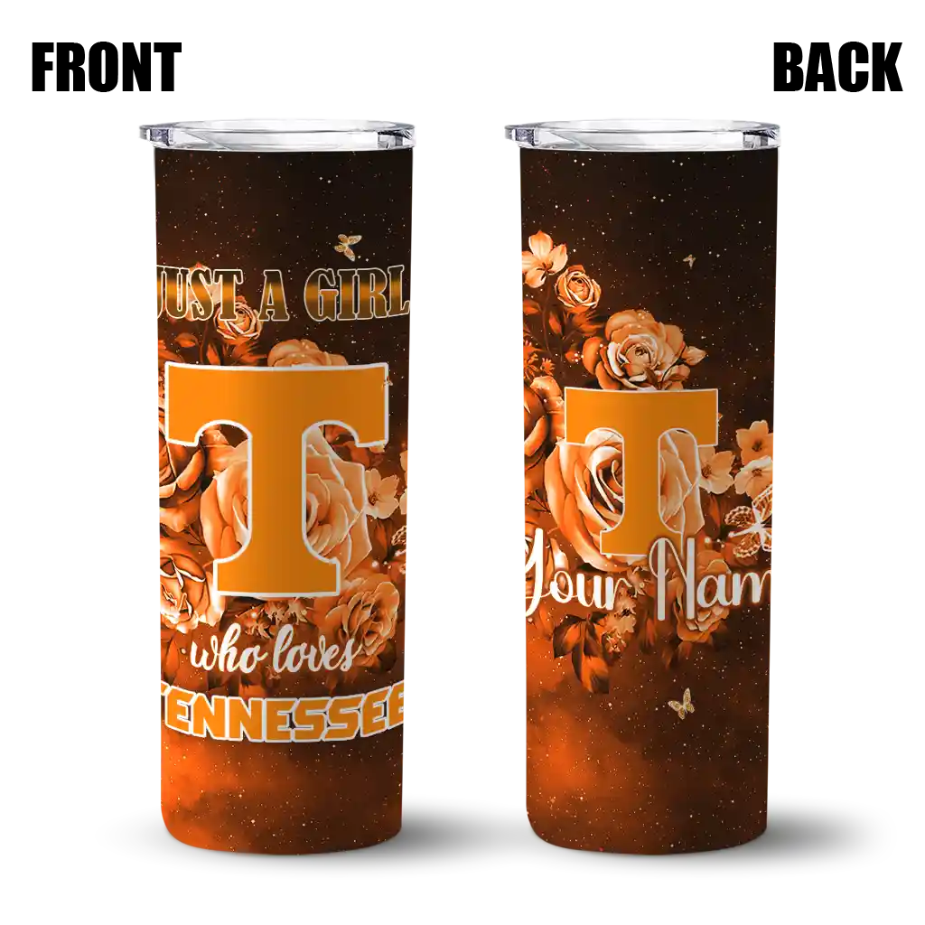 personalized-tennessee-volunteers-rose-romance-orange-black-skinny-tumbler-fashion-forward.webp