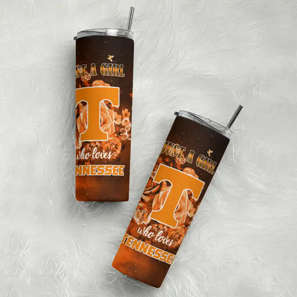 personalized-tennessee-volunteers-rose-romance-orange-black-skinny-tumbler-top-rated.webp