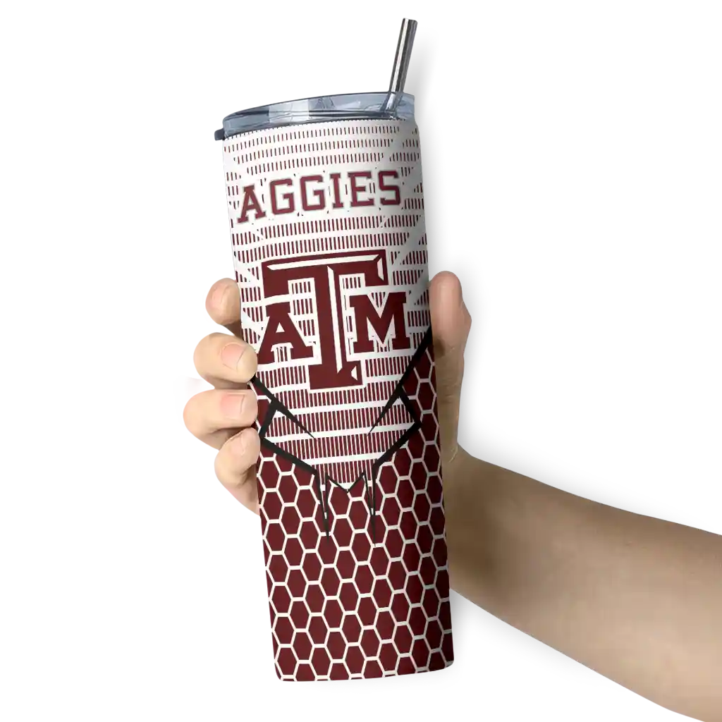 personalized-texas-am-aggies-chevron-stripes-maroon-skinny-tumbler-premium-grade.webp