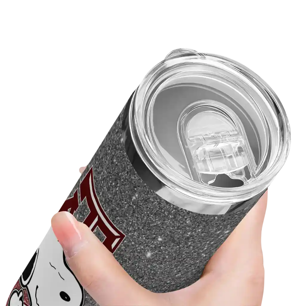 personalized-texas-am-aggies-snoopy-attitude-maroon-skinny-tumbler-high-quality.webp