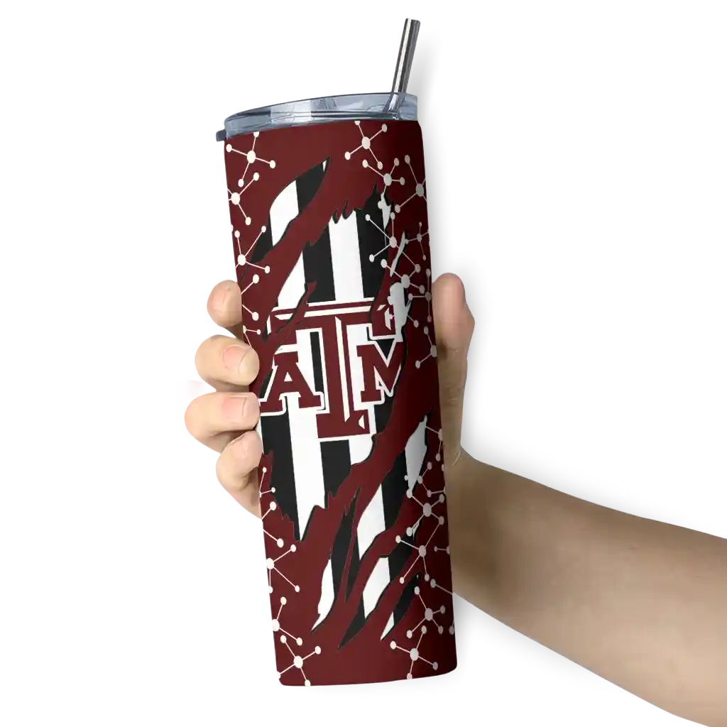 personalized-texas-am-aggies-star-pop-maroon-black-skinny-tumbler-premium-grade.webp
