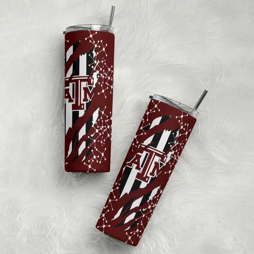 personalized-texas-am-aggies-star-pop-maroon-black-skinny-tumbler-top-rated.webp