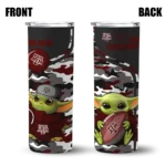personalized-texas-am-aggies-yoda-camo-maroon-black-skinny-tumbler-best-selling-1.webp