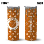 personalized-texas-longhorns-camo-streak-orange-skinny-tumbler-best-selling.webp