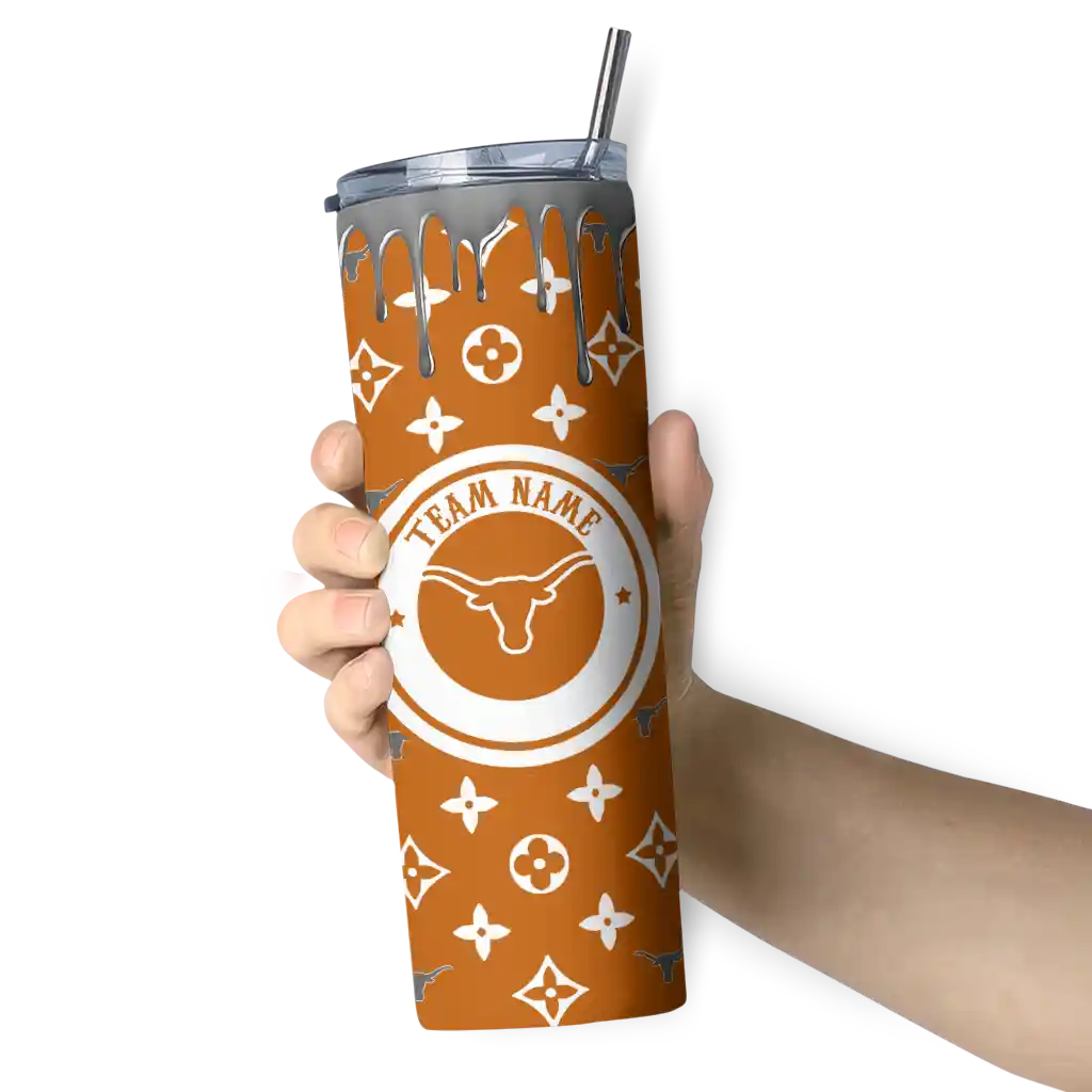 personalized-texas-longhorns-camo-streak-orange-skinny-tumbler-premium-grade.webp