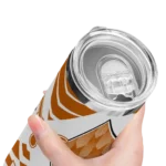 personalized-texas-longhorns-camo-texture-orange-skinny-tumbler-best-selling.webp