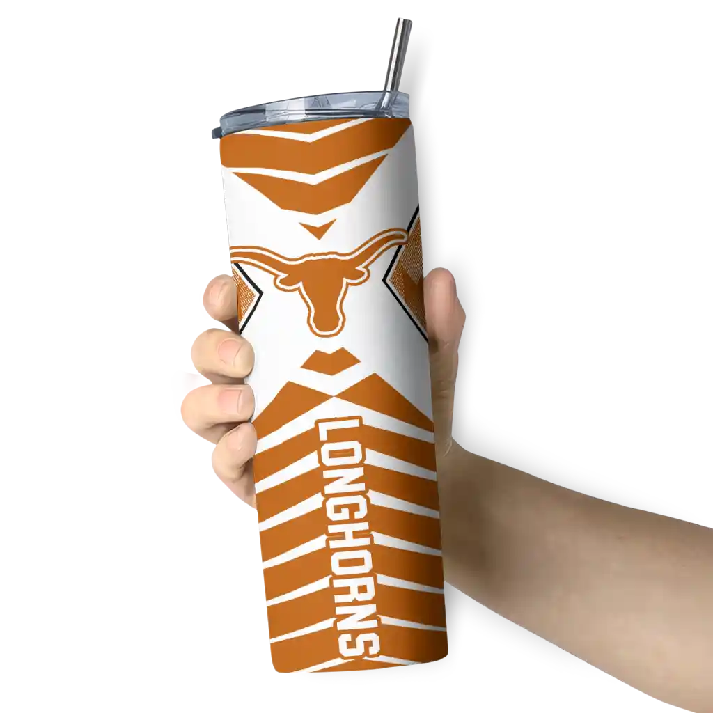 personalized-texas-longhorns-camo-texture-orange-skinny-tumbler-premium-grade.webp