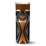 personalized-texas-longhorns-superman-emblem-orange-black-skinny-tumbler-best-selling.webp