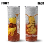 personalized-texas-longhorns-winnie-the-pooh-orange-gray-skinny-tumbler-best-selling.webp