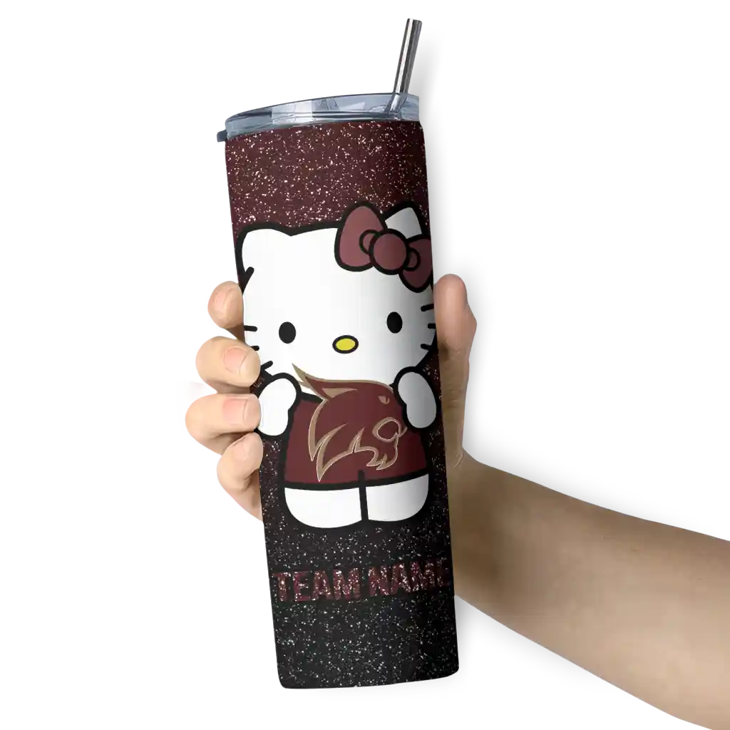 personalized-texas-state-bobcats-hello-kitty-maroon-black-skinny-tumbler-premium-grade.webp
