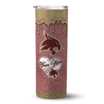 personalized-texas-state-bobcats-pixel-fade-maroon-skinny-tumbler-best-selling-1.webp