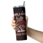 personalized-texas-state-bobcats-rose-romance-maroon-black-skinny-tumbler-best-selling-1.webp