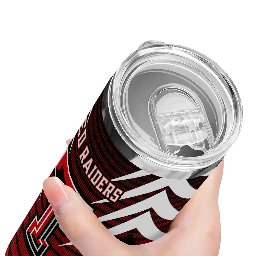 personalized-texas-tech-red-raiders-chevron-stripes-red-skinny-tumbler-high-quality.webp