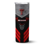 personalized-texas-tech-red-raiders-hexagon-honeycomb-red-black-skinny-tumbler-best-selling.webp