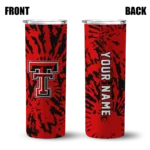 personalized-texas-tech-red-raiders-metallic-grid-red-skinny-tumbler-best-selling.webp