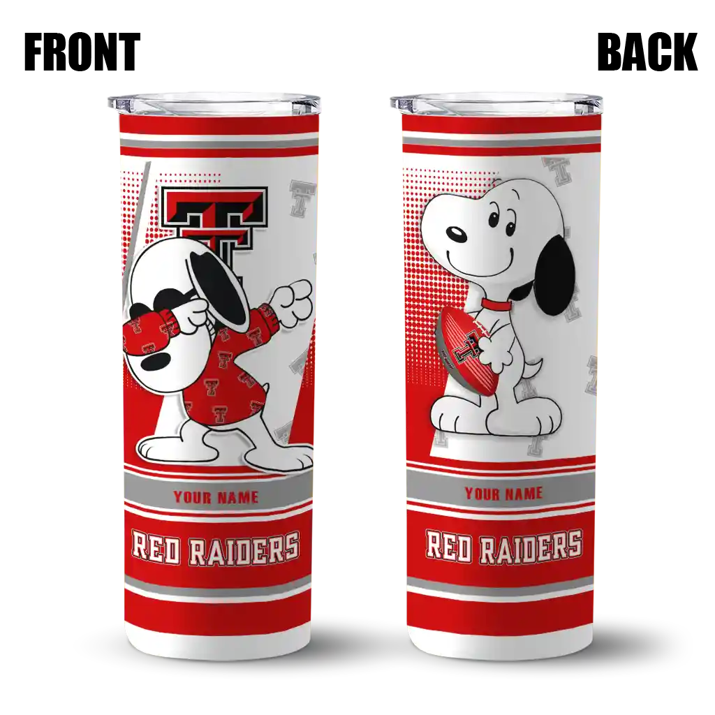 personalized-texas-tech-red-raiders-snoopy-dog-red-white-skinny-tumbler-fashion-forward-1.webp