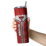 personalized-texas-tech-red-raiders-sparkle-drip-red-skinny-tumbler-best-selling.webp
