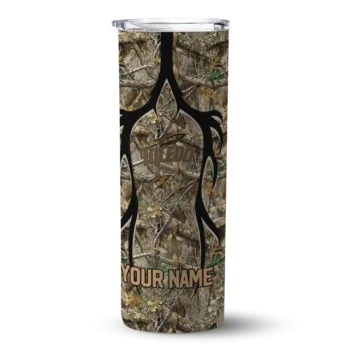 Personalized Toledo Rockets Antler Flow Camo Skinny Tumbler