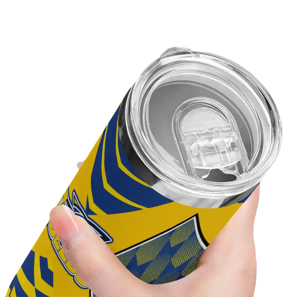 personalized-toledo-rockets-camo-texture-blue-skinny-tumbler-high-quality.webp