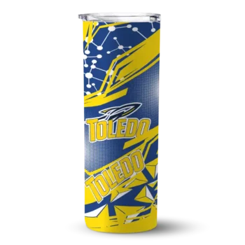 Personalized Toledo Rockets Helmet Clash Blue Skinny Tumbler